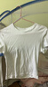 優(yōu)衣庫女裝圓領(lǐng)短T恤/短袖26春夏新款483455 00 白色 S /155/80A 曬單實(shí)拍圖