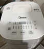 美的（Midea）電飯煲家用智能HI電飯鍋2-3-4-5-6人IH電磁加熱大火力快煮精鋼厚釜內膽一鍵柴火飯3L IH飯煲白色(2-6人) 3L 曬單實(shí)拍圖