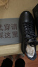 金利來(lái)（Goldlion）【春季煥新】男鞋時(shí)尚個(gè)性板鞋舒適系帶休閑鞋55323073901A黑41 曬單實(shí)拍圖