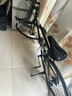 EG7公路自行車(chē)成人賽車(chē)變速活飛彎把超快競速超輕實(shí)心胎死飛男女單車(chē) 減震 26寸24速-60刀【純黑色】 曬單實(shí)拍圖