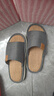 潤柔亞麻拖鞋男士春秋季室內家用靜音防滑透氣抗菌防臭棉麻拖鞋男四季 曬單實(shí)拍圖