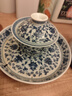 京東京造 蓋碗茶具 景德鎮蓋碗陶瓷茶具主人杯禮盒裝 青花纏枝蓮蓋碗壺承 曬單實(shí)拍圖