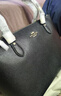 蔻馳（COACH）【品牌直供】女士GALLERY大號手提托特包黑色CV402禮物 曬單實(shí)拍圖