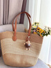 viney品牌托特包包女包大容量編織包單肩包生日禮物送女友老婆 【棕色】高檔實(shí)用高端沙灘包 時(shí)尚輕奢休閑百搭通勤手提包 曬單實(shí)拍圖