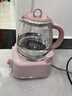 北鼎（Buydeem）養生壺 全玻璃一體多功能煮茶壺燒水壺燉煮壺辦公家用花茶壺FK571 0膠水母嬰級恒溫壺電熱水壺1.2L 【豬豬粉】全玻璃養生壺 1.2L 曬單實(shí)拍圖