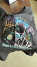 百圖（betu）女裝2026年春夏新款寬松T恤趣味涂鴉圖案印花短袖上衣女2602T22 深灰 L 曬單實(shí)拍圖