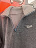百圖（betu）女裝冬季新款衛衣撞色拉鏈潮流休閑風(fēng)復合絨底上衣2510T61 灰色 L 曬單實(shí)拍圖