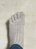 浪莎襪子男純棉五指襪男士運動(dòng)休閑中筒襪全棉舒適分趾吸汗干爽棉襪 曬單實(shí)拍圖