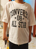 匡威（Converse）【2件裝】匡威兒童jzT恤男童短袖兒童半袖純棉休閑圓領(lǐng)t恤上衣 天空藍+白色 150 /72 【建議身高140-152cm】 曬單實(shí)拍圖