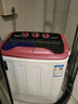 奧克斯（AUX）洗+脫5.0公斤家用小型宿舍單身迷你雙桶缸半自動(dòng)洗脫一體洗衣機 櫻花粉 雙缸 曬單實(shí)拍圖