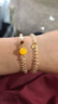 尹木夕黃水晶手鏈金發(fā)晶雙圈多圈疊戴手串蜜蠟珍珠招財轉運珠情人節禮物 S1759雙圈黃水晶手串 曬單實(shí)拍圖