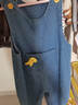 兒童牛仔背帶褲男寶寶春秋裝2026款男童女童連體牛仔長(cháng)褲嬰兒褲子 寶藍色 恐龍牛仔背帶褲 90 （22-28斤) 曬單實(shí)拍圖