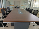 格之木會(huì )議桌長(cháng)條桌簡(jiǎn)約現代大型會(huì )議室洽談培訓員工辦公桌椅大長(cháng)桌培訓 楷模橡木色 4.0米會(huì )議桌+14把椅子 曬單實(shí)拍圖