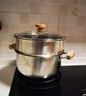 小熊（Bear）316L不銹鋼湯鍋+蒸屜 燉鍋蒸鍋24cm煮粥鍋燃氣灶通用CP-JG010-P03 曬單實(shí)拍圖