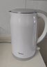 美的（Midea）電熱水壺養生母嬰級316L內膽雙層無(wú)縫一體家用燒水壺1.7L大容量自動(dòng)智能斷電泡茶 SH17M301PRO 曬單實(shí)拍圖