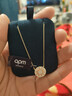 APM Monaco Soleil時(shí)尚金黃色星羅盤(pán)項鏈圓形吊墜送女友項鏈 曬單實(shí)拍圖