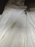 香影鏤空刺繡白色天絲連衣裙女2026春季新款木耳邊系帶收腰中長(cháng)裙 鷺白 M 160/84A/95-110斤 曬單實(shí)拍圖