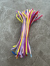 NVV扭扭棒馬卡龍鮮艷色毛根特密加密加粗兒童幼兒園學(xué)生手工制作花束diy材料包禮物100根/包NR-NB100X 曬單實(shí)拍圖