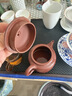 京東京造 宜興紫砂壺 手工茶壺【原礦紫泥】煮泡茶具 德鐘壺238ml禮盒裝 曬單實(shí)拍圖