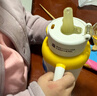 皇寵兒童保溫杯2歲以上小學(xué)生水杯直吸嘴吸管不易嗆學(xué)飲杯550ml背帶款 曬單實(shí)拍圖