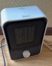 美的（Midea）【小身材】暖風(fēng)機家用/小太陽(yáng)取暖器/小型電暖器/電暖氣/電熱風(fēng)扇/暖手寶臺地兩用速熱便攜HFU15D 曬單實(shí)拍圖