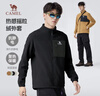 駱駝（CAMEL）男裝抓絨外套春秋防風(fēng)保暖搖粒絨開(kāi)衫夾克內膽M33CA03135 曬單實(shí)拍圖
