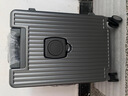 Walker Shop輕奢品牌行李箱鋁框登機箱男前開(kāi)蓋多功能拉桿箱密碼旅行箱 槍色 20英寸 【登機箱】 曬單實(shí)拍圖
