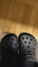 卡駱馳（CROCS）【采銷(xiāo)直播】洞洞鞋貝雅男鞋女鞋輕便耐磨一腳蹬拖鞋休閑鞋|10126 黑色-001 41 /42(260mm) 曬單實(shí)拍圖