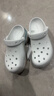 卡駱馳（CROCS）小海豚復古洞洞鞋|212811 月光灰-1NK    37 /38(240mm)   曬單實(shí)拍圖