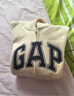 GAP男女裝碳素磨毛字母logo連帽抓絨衛衣上衣609115 米色 XS (165/84A)亞洲尺碼 曬單實(shí)拍圖