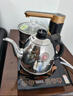 金灶（KAMJOVE）全智能自動(dòng)上水電熱水壺電茶壺全自動(dòng)上水壺電茶爐燒水壺茶具茶臺燒水壺全自動(dòng)一體 K9 0.9L 不銹鋼色 曬單實(shí)拍圖