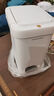 佳幫手腳踏垃圾桶10.4L家用腳踩+手按雙開(kāi)蓋廚房衛生間廁所客廳臥室帶蓋 曬單實(shí)拍圖