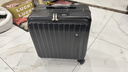 VCC鋁框行李箱拉桿箱側開(kāi)蓋小型登機箱女深倉大容量旅行密碼箱皮箱男 黑色【鋁框加厚款-承重200斤】 20英寸 【側開(kāi)登機箱+電腦倉】 曬單實(shí)拍圖