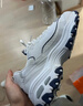 斯凱奇（Skechers）女鞋春季小白熊休閑鞋子厚底增高百搭運動(dòng)軟底老爹鞋99999863 白色/海軍藍色/WNV 36 曬單實(shí)拍圖