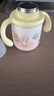 babycare兒童保溫杯嬰幼兒學(xué)飲寶寶吸管杯316L不銹鋼保溫杯幼兒園保溫水壺 贈直通吸嘴-把手款 歐珀粉 300ml 曬單實(shí)拍圖