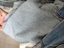 美特斯邦威牛仔褲男士直筒寬松長(cháng)褲百搭時(shí)尚休閑褲子 淺藍 M170/78A 曬單實(shí)拍圖