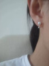 戚小米S999純銀淡水珍珠耳釘女養耳洞足銀耳環(huán)簡(jiǎn)約后掛式耳飾防丟設計 珍珠耳釘一對【999足銀】 曬單實(shí)拍圖