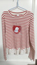 小茵曼童裝女童條紋長(cháng)袖t恤芭蕾風(fēng)26年春季兒童中小童甜美休閑上衣 條紋 130 曬單實(shí)拍圖
