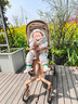 德拉瑪（DELAMA）Q2遛娃神器嬰兒推車(chē)高景觀(guān)嬰兒車(chē)可坐可躺換向輕便折疊寶寶溜娃車(chē) Q2美拉德PLUS（加大輪版） 曬單實(shí)拍圖