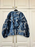 三吉黑花【精英衣櫥】【歌劇魅影】國風(fēng)新中式短外套女春秋款超好看內膽羽 幻影藍(可拆卸羽絨內膽) S 曬單實(shí)拍圖