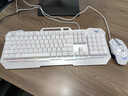 狼蛛（AULA）真機械手感鍵盤(pán)鼠標套裝有線(xiàn)背光鍵盤(pán)電競游戲專(zhuān)用筆記本臺式電腦辦公鍵鼠耳機三件套 銀白【混光】鍵鼠耳機三件套 曬單實(shí)拍圖