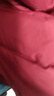 波司登25年秋羽絨服90絨女士修身短款休閑輕薄圓領(lǐng)新年紅外套 曬單實(shí)拍圖