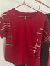 鹿儷秀媽媽夏裝運動(dòng)套裝2026新款中老年女夏季短袖t恤洋氣上衣服兩件套 酒紅【高品質(zhì)套裝】 2XL 【建議120-135斤】 曬單實(shí)拍圖