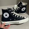 匡威（Converse）1970s 三星標經(jīng)典高幫鞋情侶運動(dòng)鞋學(xué)生鞋休閑帆布鞋男鞋女鞋 162050C 經(jīng)典黑 38 /5.5 曬單實(shí)拍圖