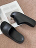樸西夏季新款6.0cm厚底增高涼拖鞋女款外穿時(shí)尚百搭沙灘一字拖鞋戶(hù)外 黑色 【選它不出錯】 35 曬單實(shí)拍圖