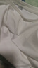 蕉下（beneunder）t恤女短袖正肩打底衫棉吸汗春裝內搭高檔百搭CT005霜奶白L 曬單實(shí)拍圖