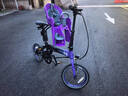 DAHON折疊自行車(chē)兒童座椅前置p8k3d10遛娃神器戶(hù)外騎行配件裝備 【紫羅蘭-座管版】 曬單實(shí)拍圖
