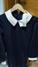 優(yōu)衣庫童裝女童針織裙連衣裙禮服禮裙校服演出服可機洗475693 69 藏青色 150 曬單實(shí)拍圖