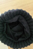 目丸帽子男士秋冬季毛線(xiàn)帽加絨保暖百搭冷帽寬松大頭圍顯臉小針織帽男 黑色【加絨加厚】 曬單實(shí)拍圖