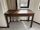 源氏木語(yǔ)雙抽書(shū)桌黑胡桃木辦公桌電腦桌輕奢1.2m京東專(zhuān)供京倉款 曬單實(shí)拍圖